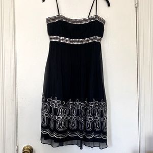MAGGIE LONDON Silk Sequin Dress - Size 4
